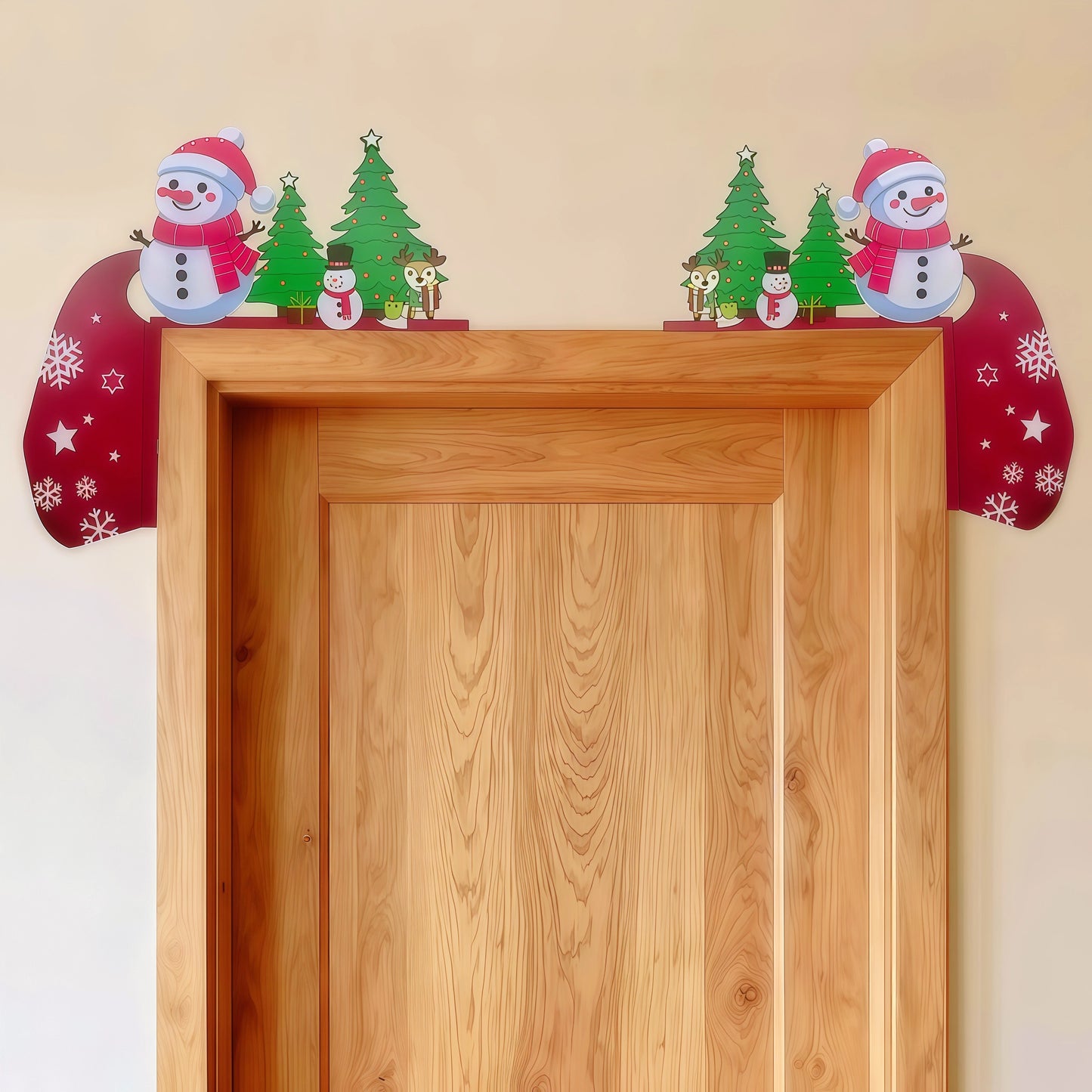 🎅⛄🎄Christmas Door Frame Corner Wall Stickers & Window decorations