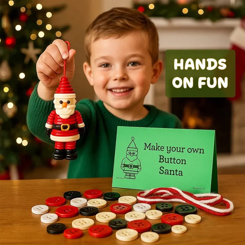 🔥🎅☃️ DIY Button Ornament Kits