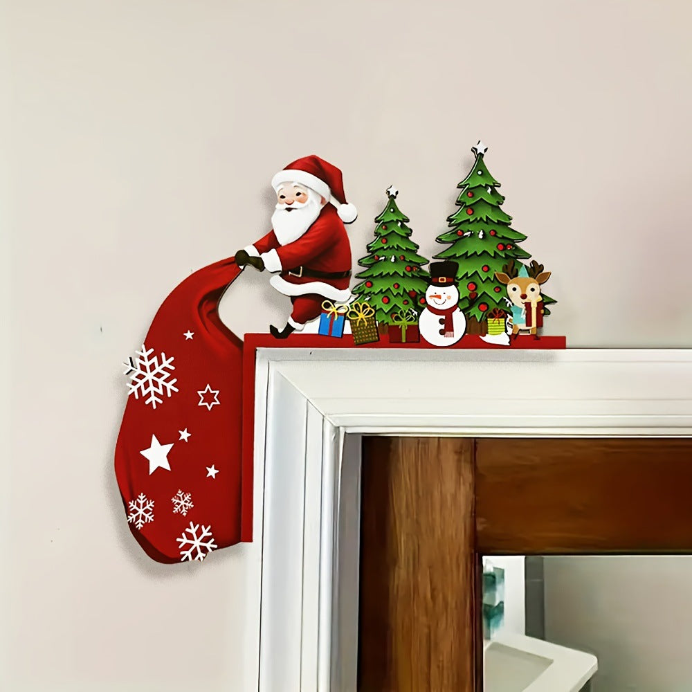 🎅⛄🎄Christmas Door Frame Corner Wall Stickers & Window decorations