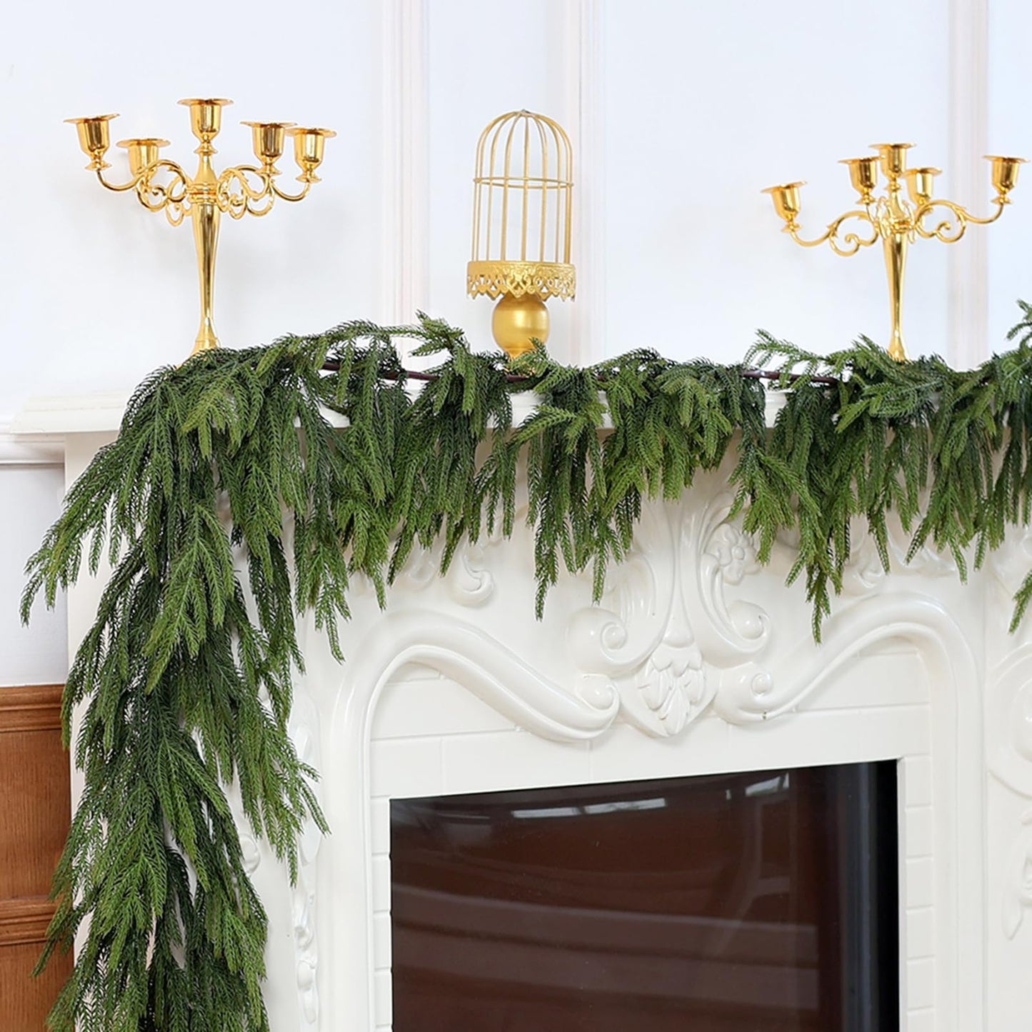 🎄Christmas Greenery - Real Touch Norfolk Pine Garland