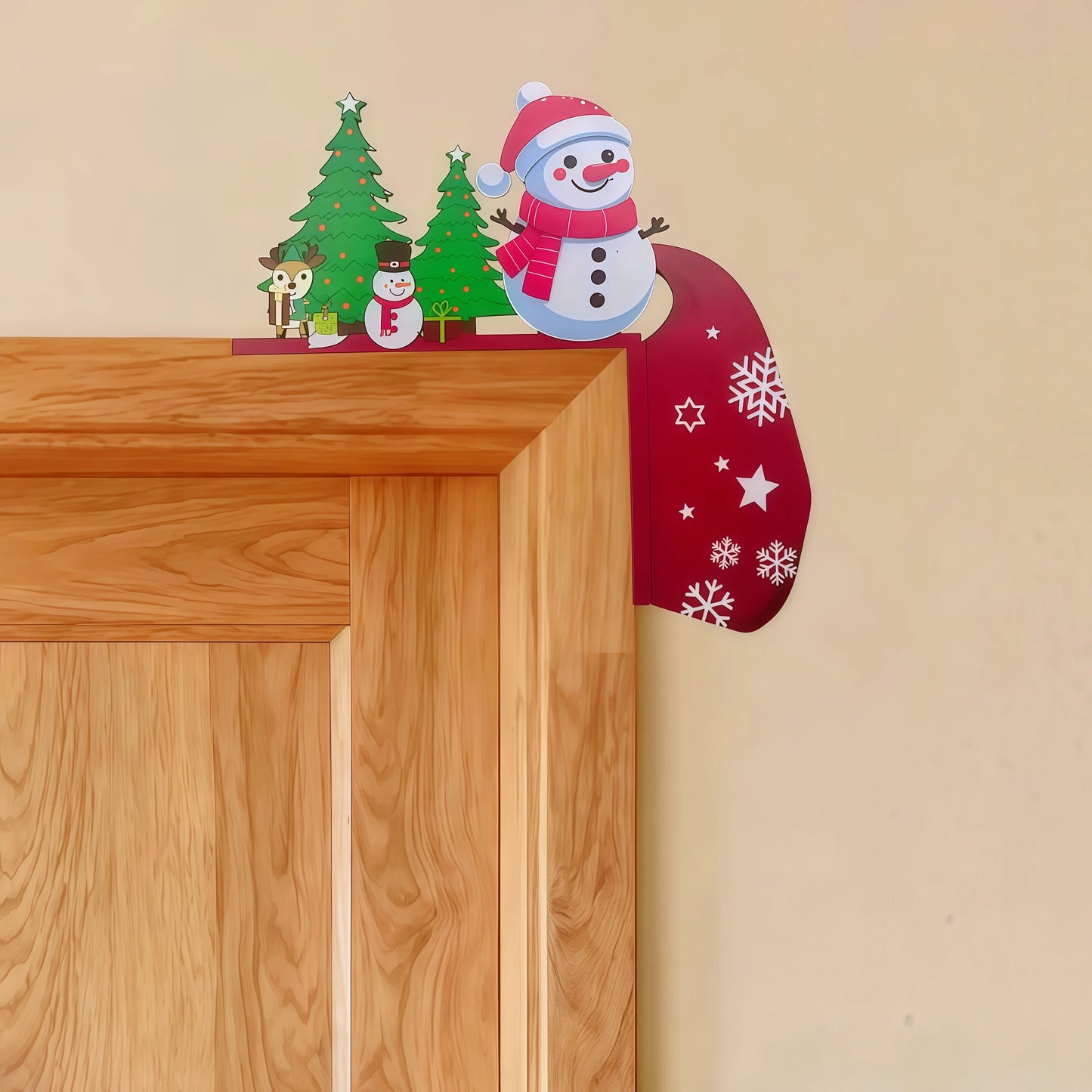 🎅⛄🎄Christmas Door Frame Corner Wall Stickers & Window decorations