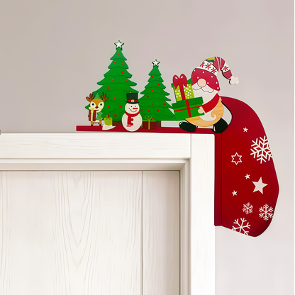 🎅⛄🎄Christmas Door Frame Corner Wall Stickers & Window decorations
