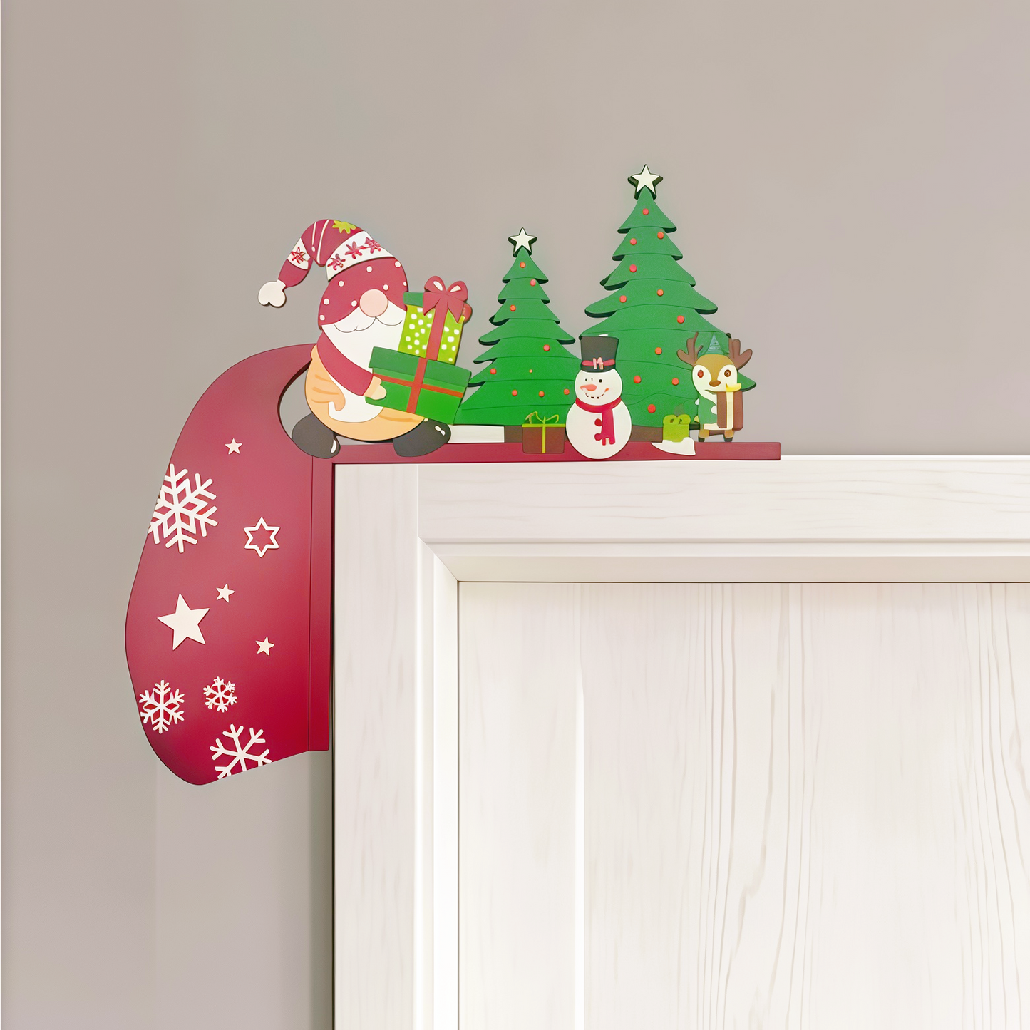 🎅⛄🎄Christmas Door Frame Corner Wall Stickers & Window decorations