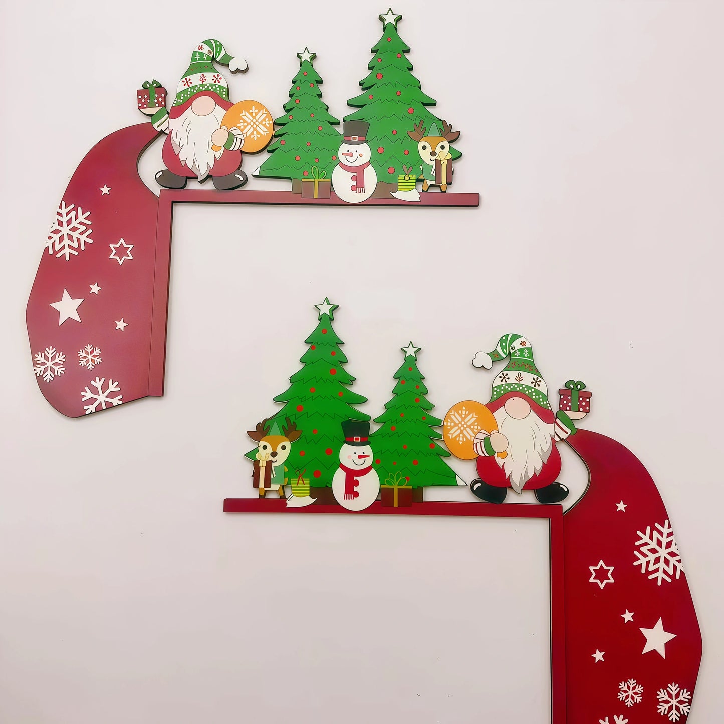 🎅⛄🎄Christmas Door Frame Corner Wall Stickers & Window decorations