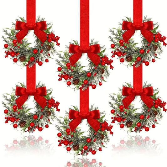 🔥$6.99 Today Only⚡ 50K+ SOLD! Almost Gone-💥🎁Christmas Mini Window Wreaths