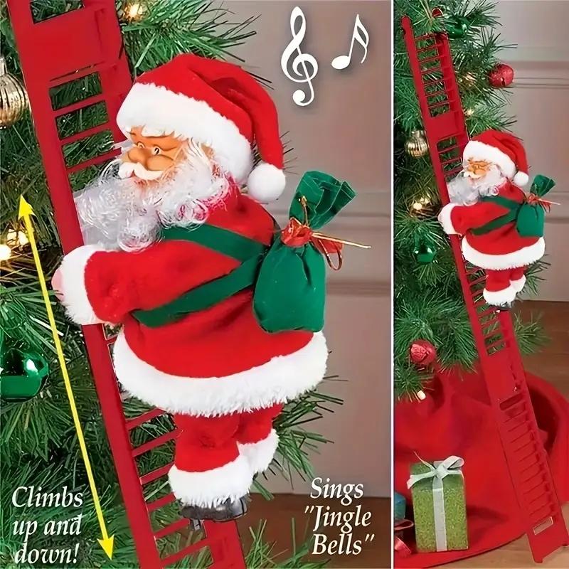 🎅 Early Christmas Sale🎅Electric Climbing Santa With Music