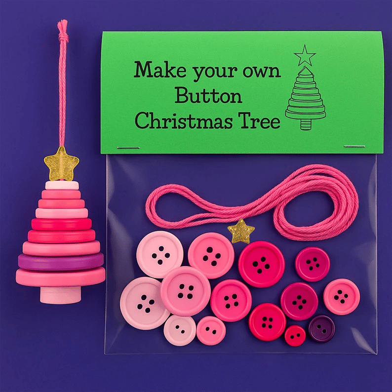 🔥🎅☃️ DIY Button Ornament Kits