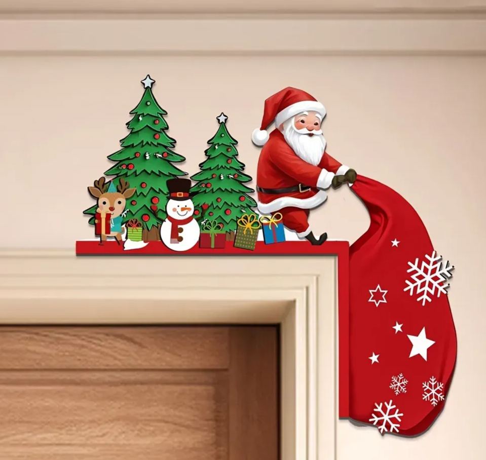 🎅⛄🎄Christmas Door Frame Corner Wall Stickers & Window decorations